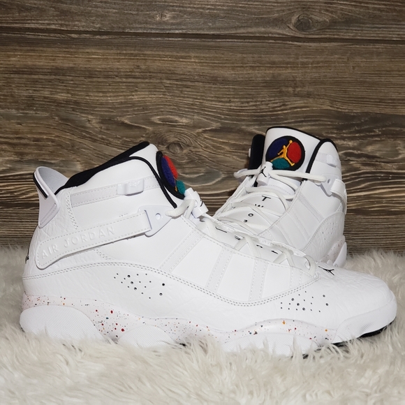 New Nike Jordan 6 Rings 'Paint Splatter' Sneakers - Picture 8 of 8